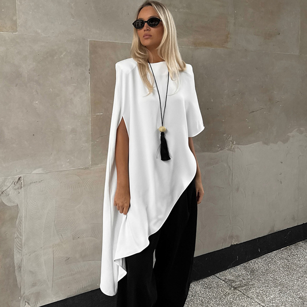 Street Fashion Look - Gaun Putih Modis BWQ, Seksi dengan