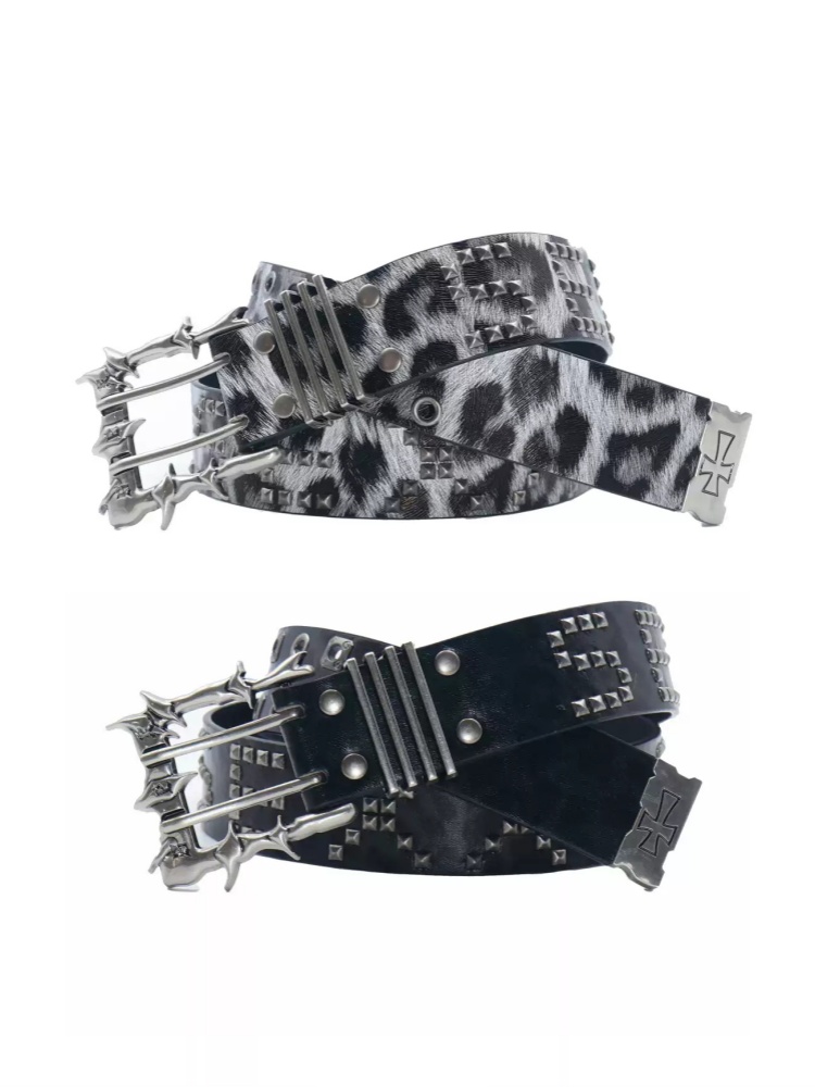 Street Fashion Logo Design - Sabuk Pinggang Unisex Motif Leopard Asli
