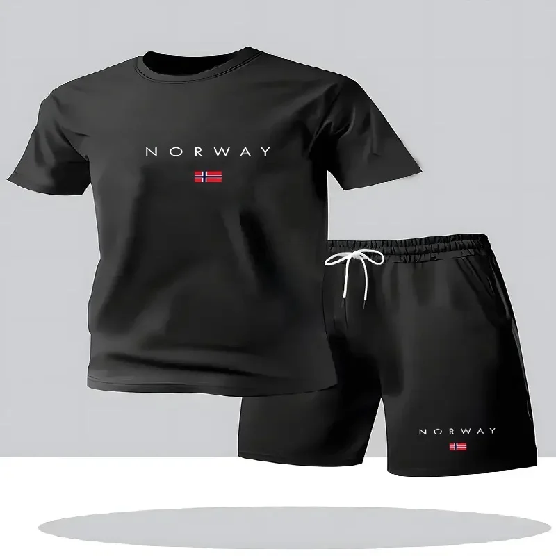 Street Fashion Tshirt - Setelan Kaos dan Celana Pendek Pria