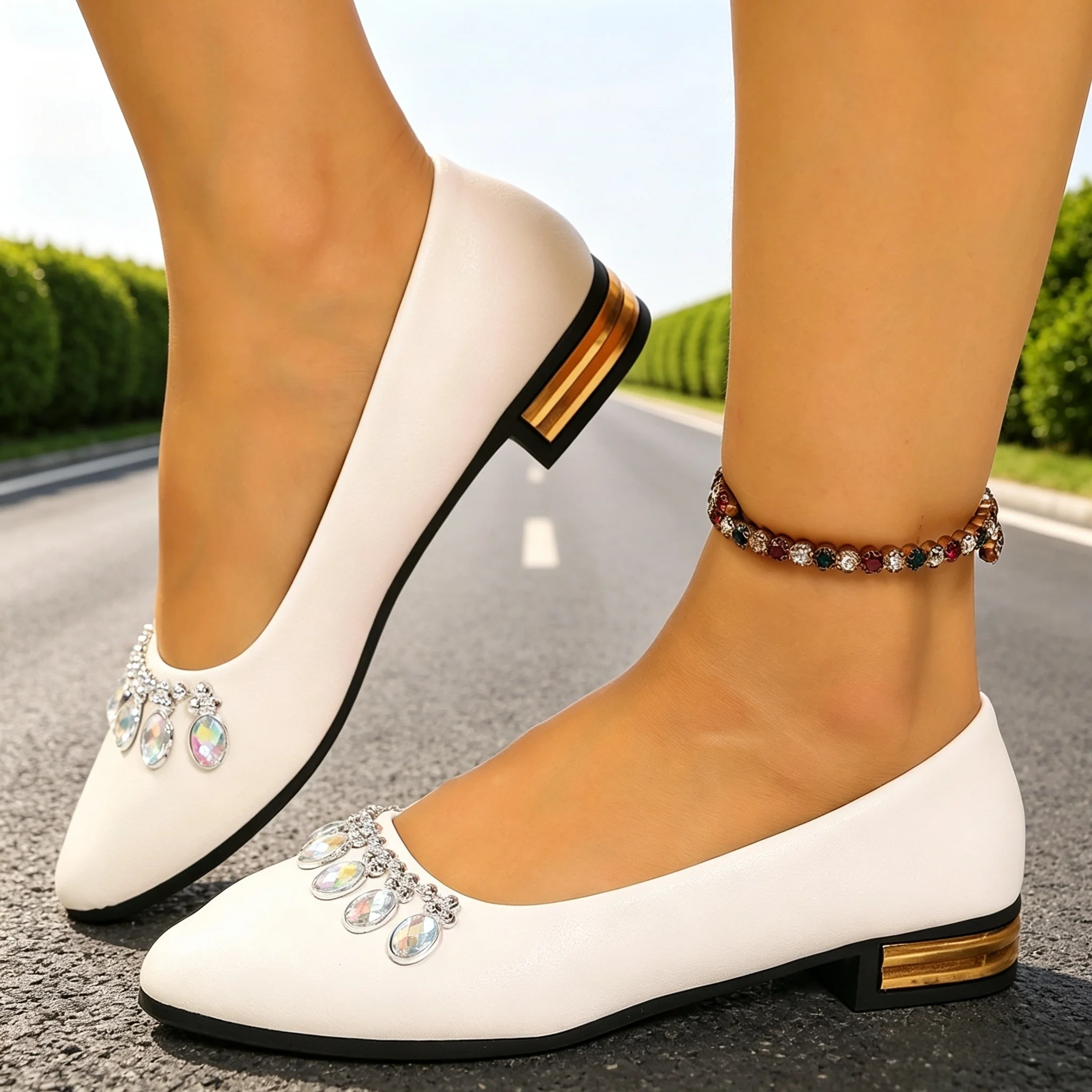 Street Fashion Shoes - Sepatu Balet Wanita Model Pointed Toe,