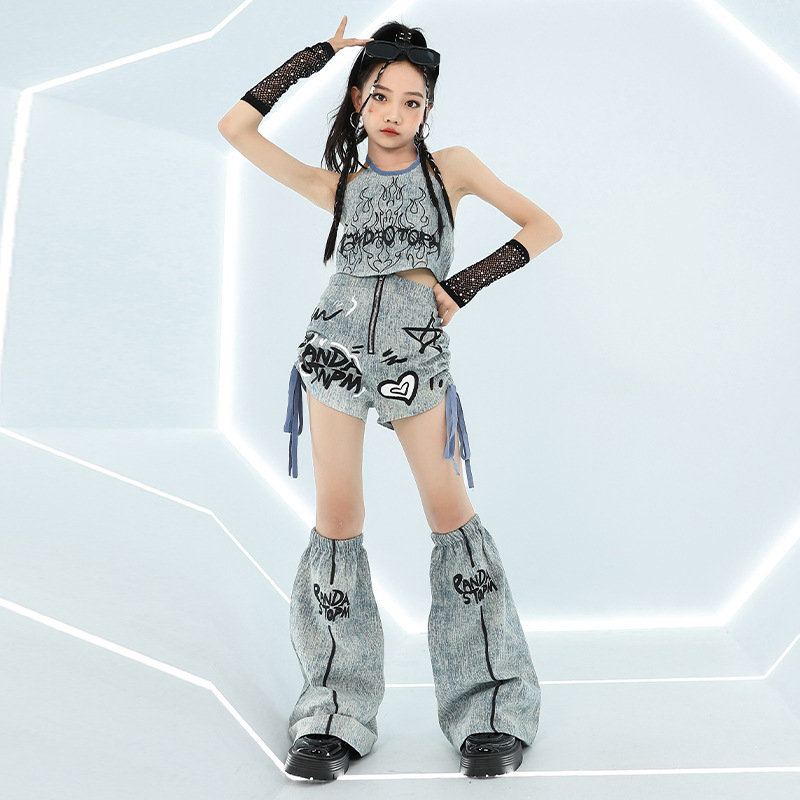 Street Fashion Jeans Women - Atasan Jeans Hip Hop Anak Perempuan