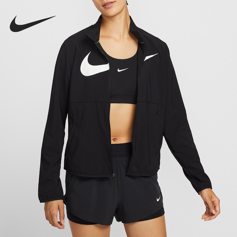 Street Fashion Nike - Jaket Tenun Asimetris Beritsleting Nike Musim