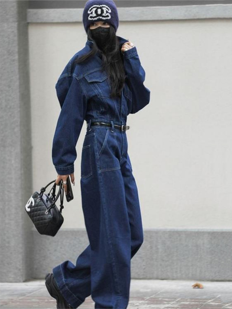 Street Fashion Jeans Women - Jumpsuit Jeans Denim Jalanan untuk Wanita