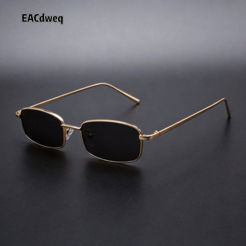 Kacamata Hitam Retro Persegi P - Street Fashion Brands ulasan dan harga