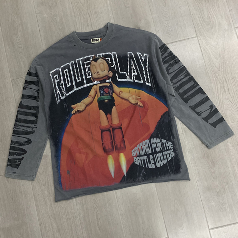 26SS Kaos Lengan Panjang Kasua - Street Fashion Hip Hop ulasan dan harga