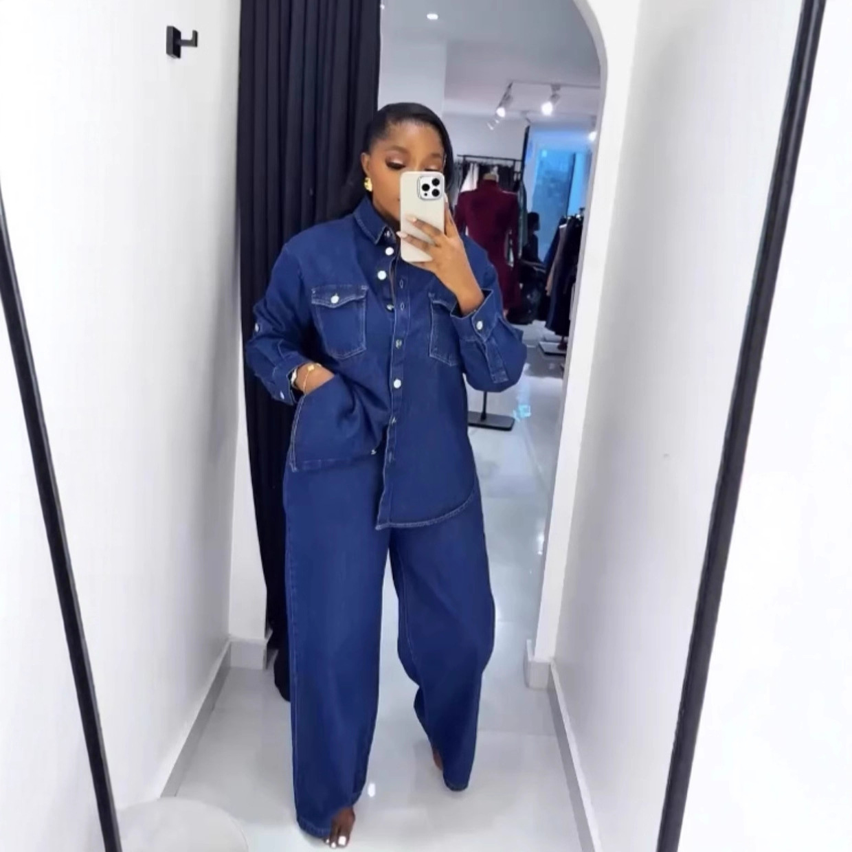 Setelan Jeans 2 Potong Wanita, - Street Fashion Jeans Women ulasan dan harga