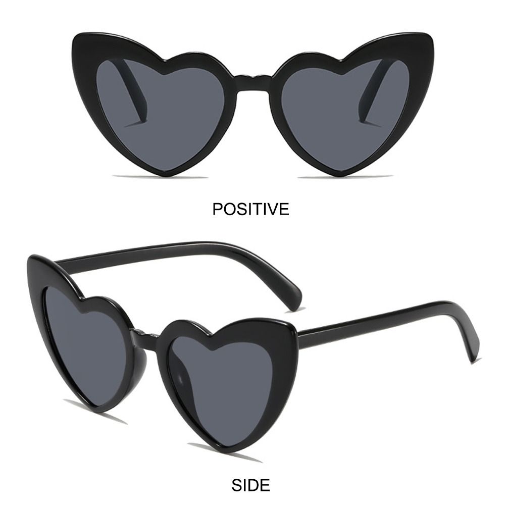 Kacamata Hitam Bentuk Hati Ant - Street Fashion Vintage ulasan dan harga