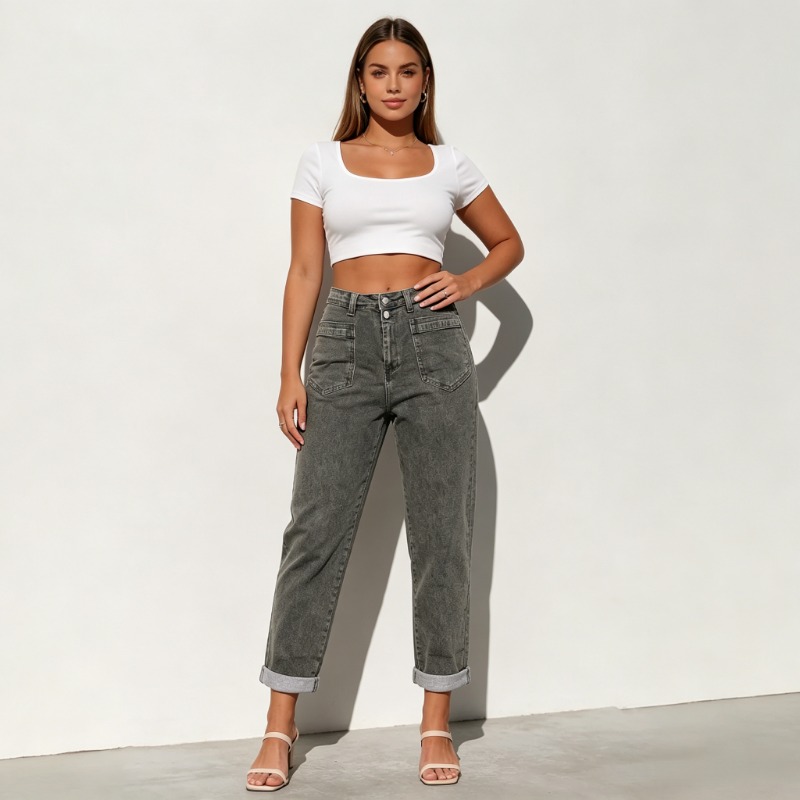 Celana Jeans Wanita Ukuran Bes - Street Fashion Jeans Women ulasan dan harga