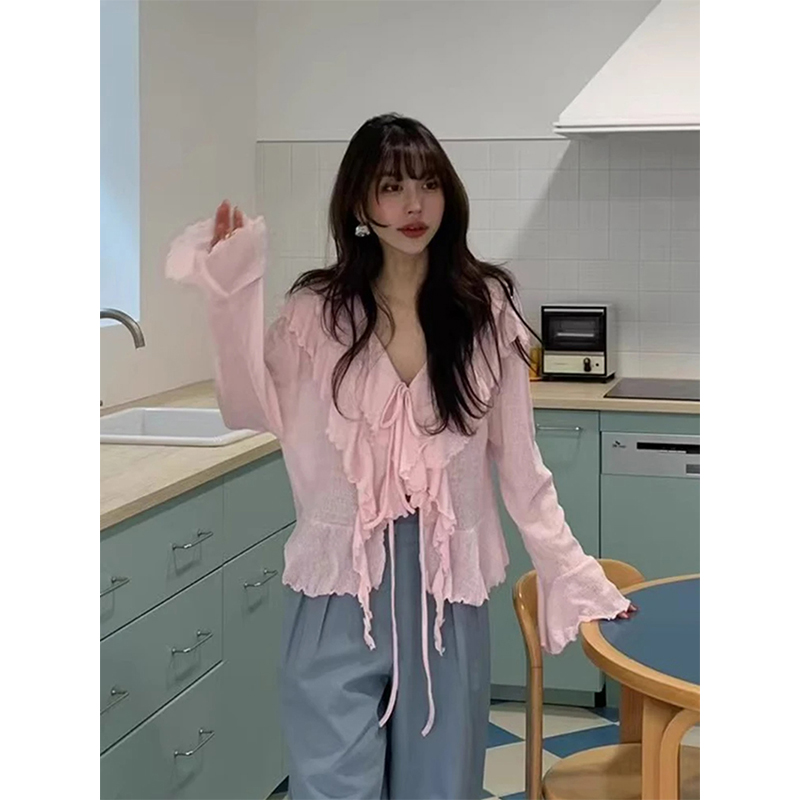 MEXZT Kemeja Putih Potong Blus - Street Fashion In Korea ulasan dan harga
