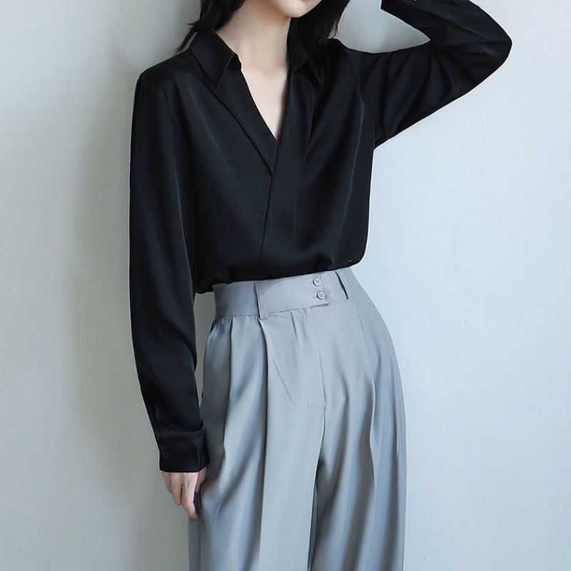 Gidyq blus sifon wanita, atasa - Street Fashion In Korea ulasan dan harga