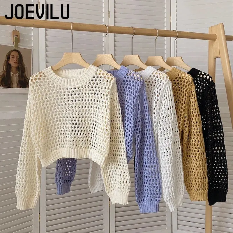 Atasan Crop Rajutan Berongga P - Street Fashion In Korea ulasan dan harga