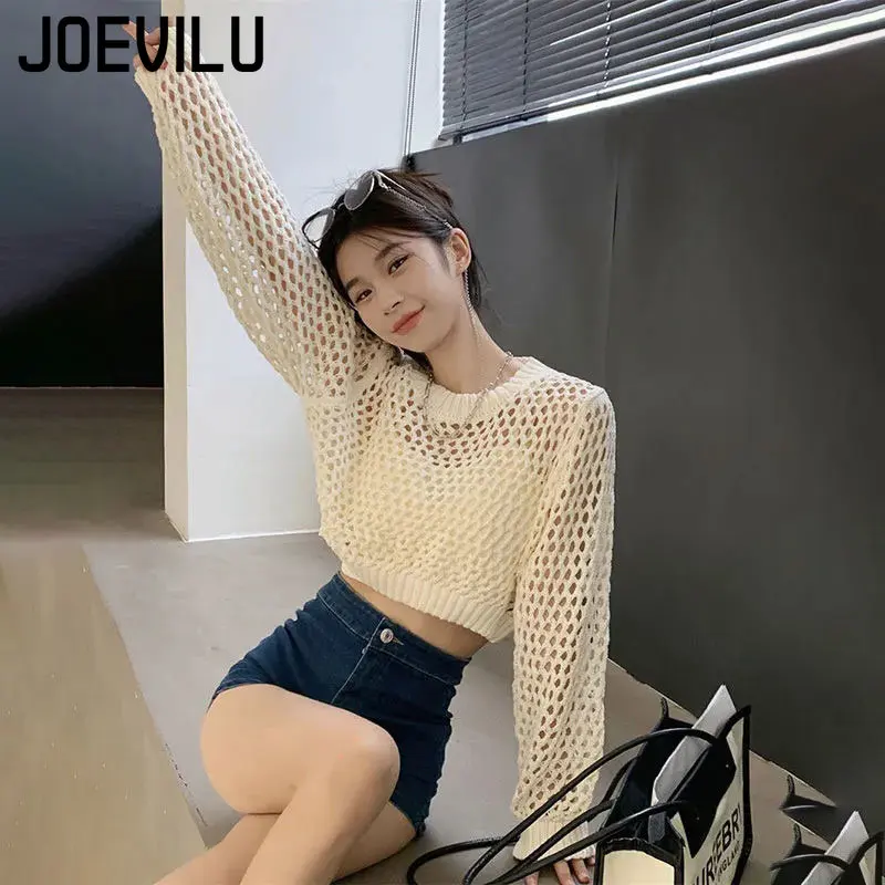 Atasan Crop Rajutan Berongga P - Street Fashion In Korea ulasan dan harga