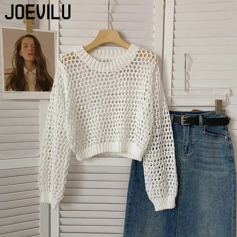 Atasan Crop Rajutan Berongga P - Street Fashion In Korea ulasan dan harga