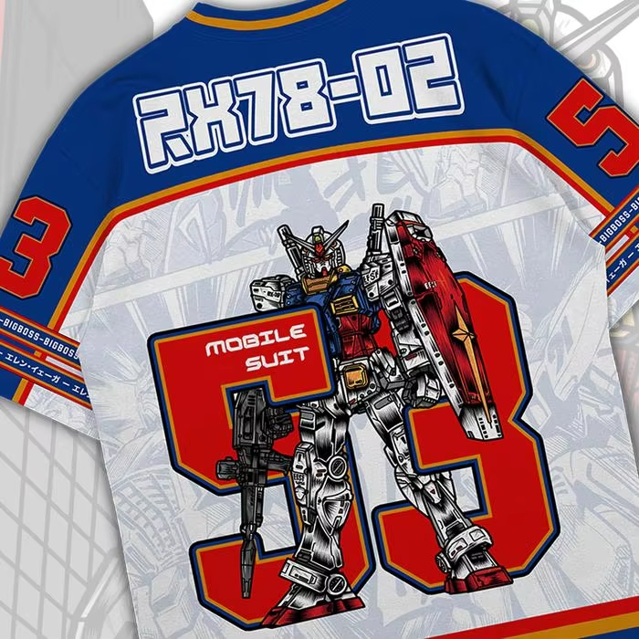 Gundam RX78 Anime Mecha Y2k Ka - Street Fashion In Korea ulasan dan harga