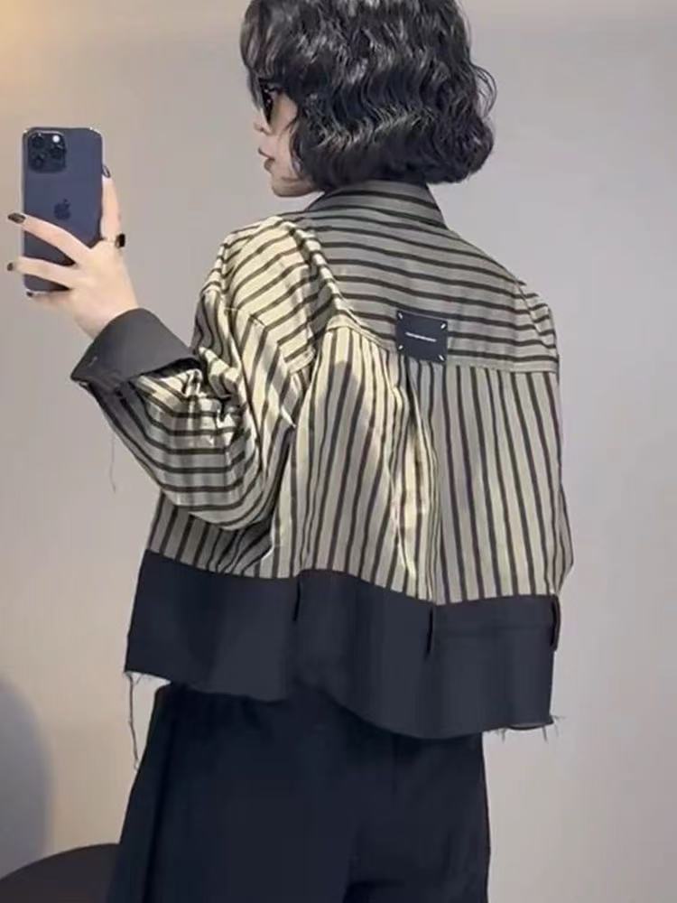 Kemeja Jaket Pendek Desain Ret - Street Fashion In Korea ulasan dan harga