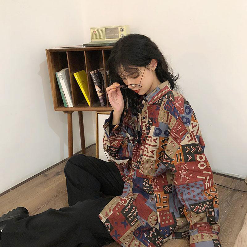 Blus Harajuku wanita, atasan k - Street Fashion In Korea ulasan dan harga