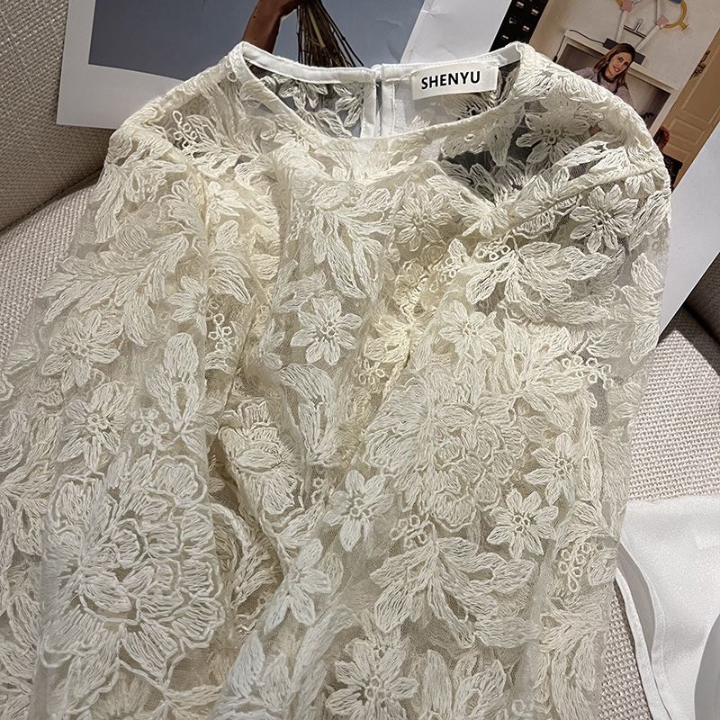 MEXZT Kemeja Putih Tipis Elega - Street Fashion In Korea ulasan dan harga
