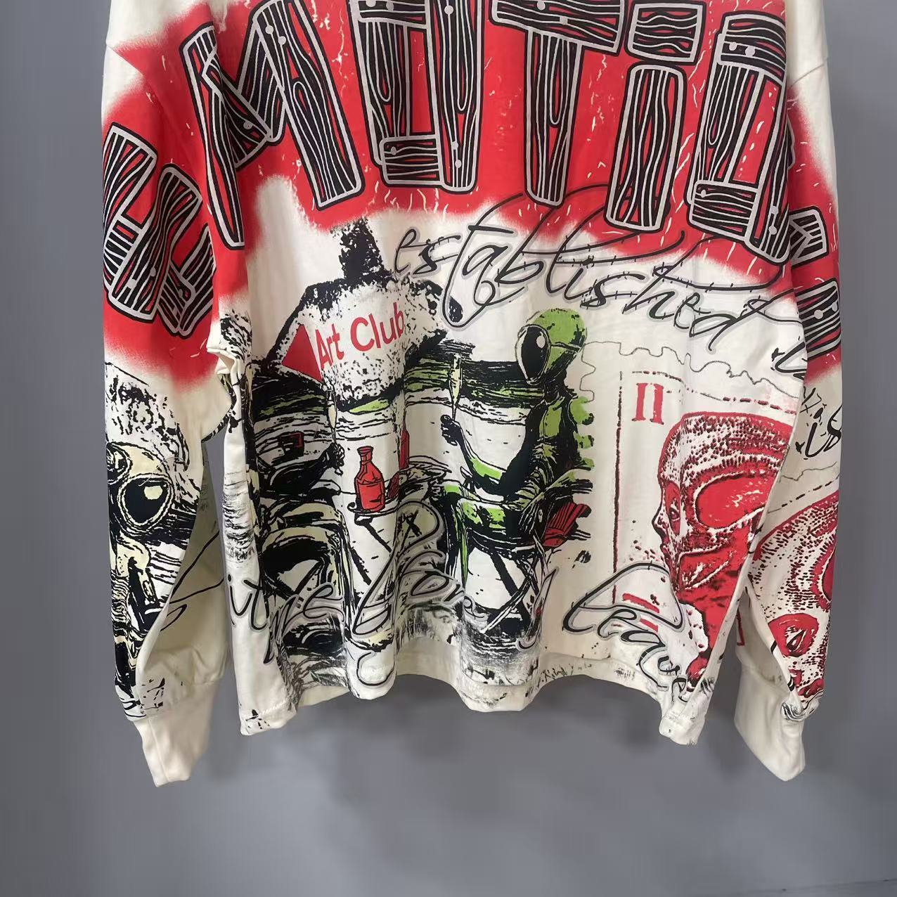 Kaos Lengan Panjang MIXED-EMOT - Street Fashion Clothes ulasan dan harga