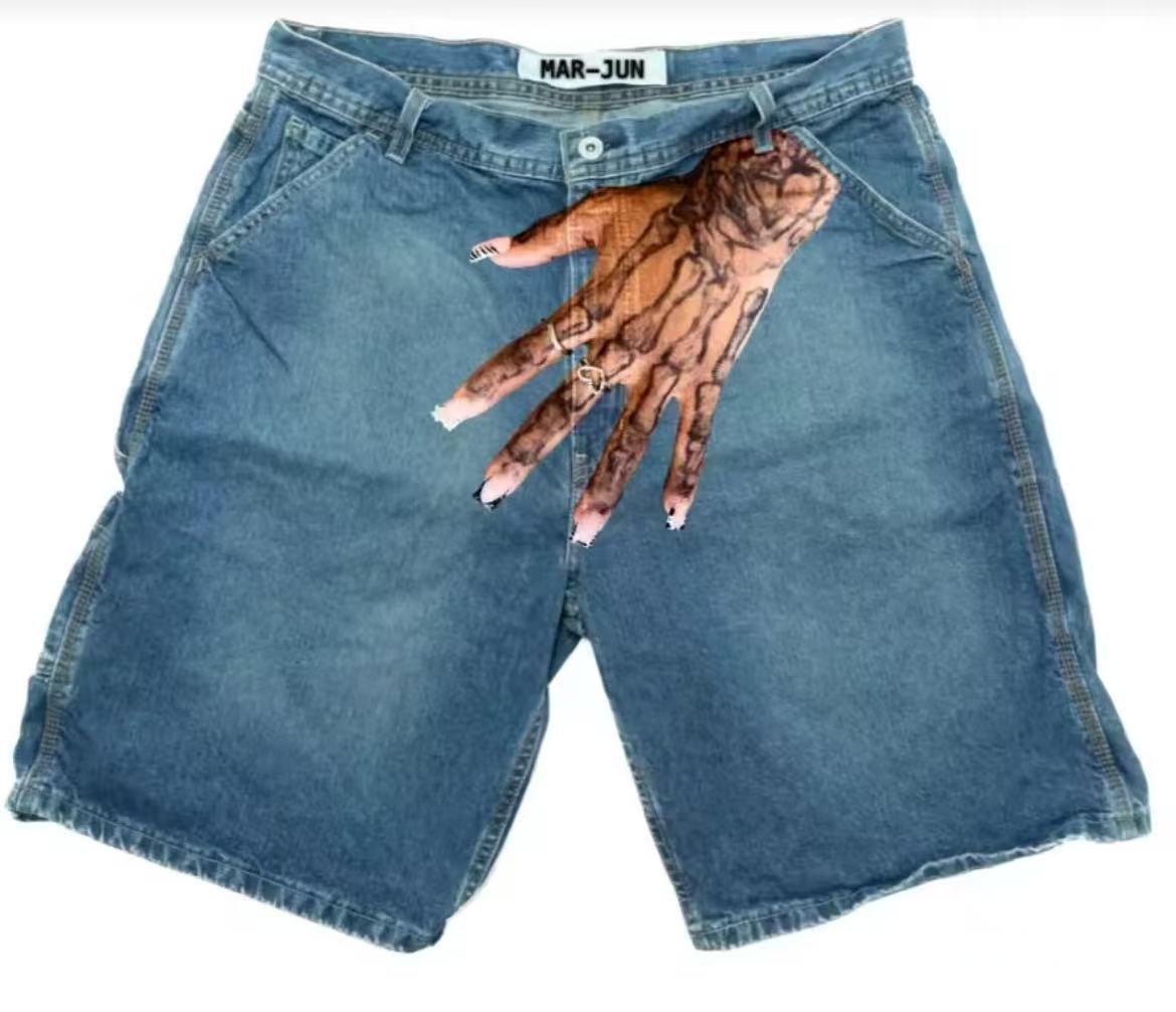 Deeptown Y2k Celana Pendek Den - Street Fashion Jeans Women ulasan dan harga