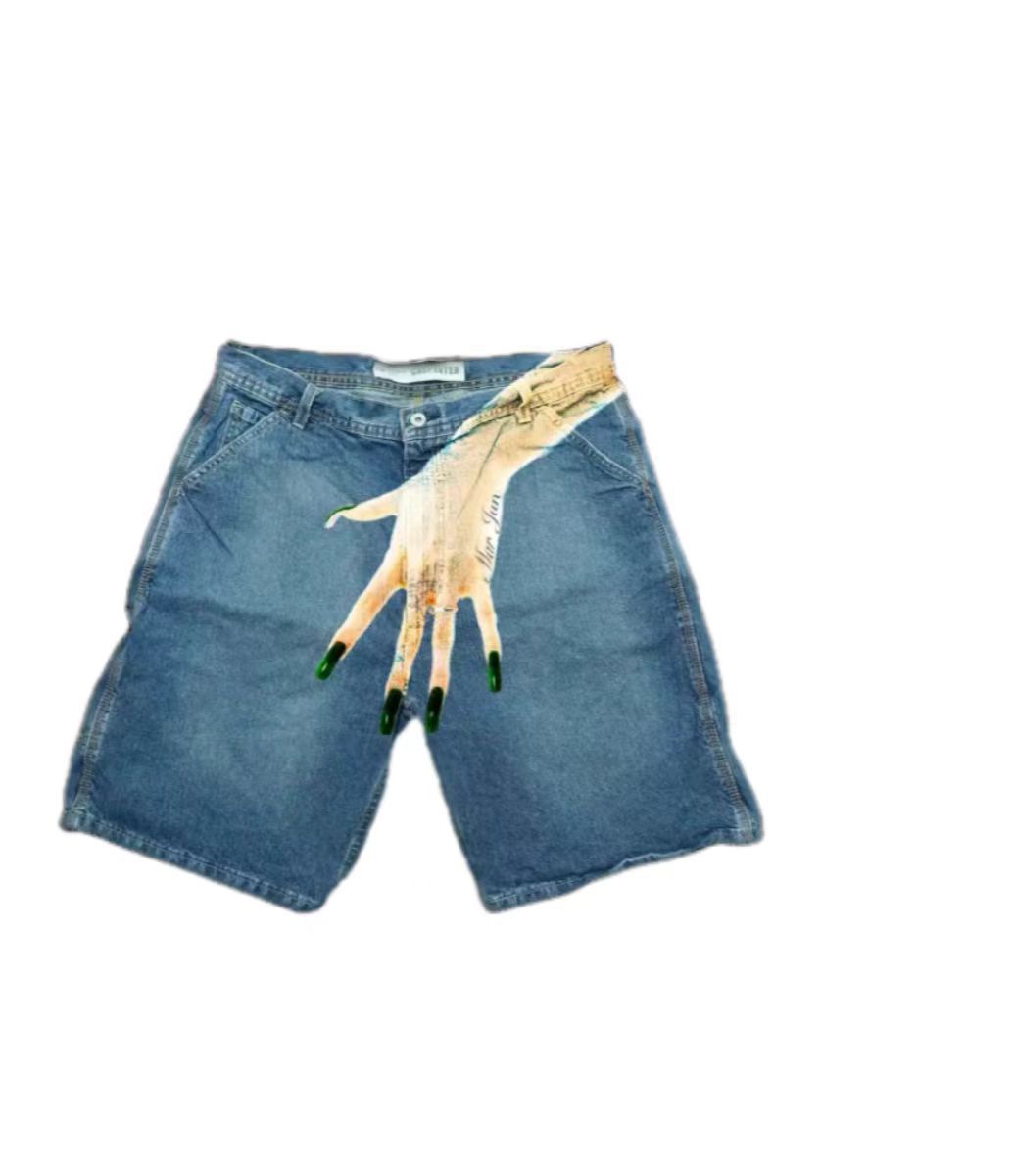 Deeptown Y2k Celana Pendek Den - Street Fashion Jeans Women ulasan dan harga