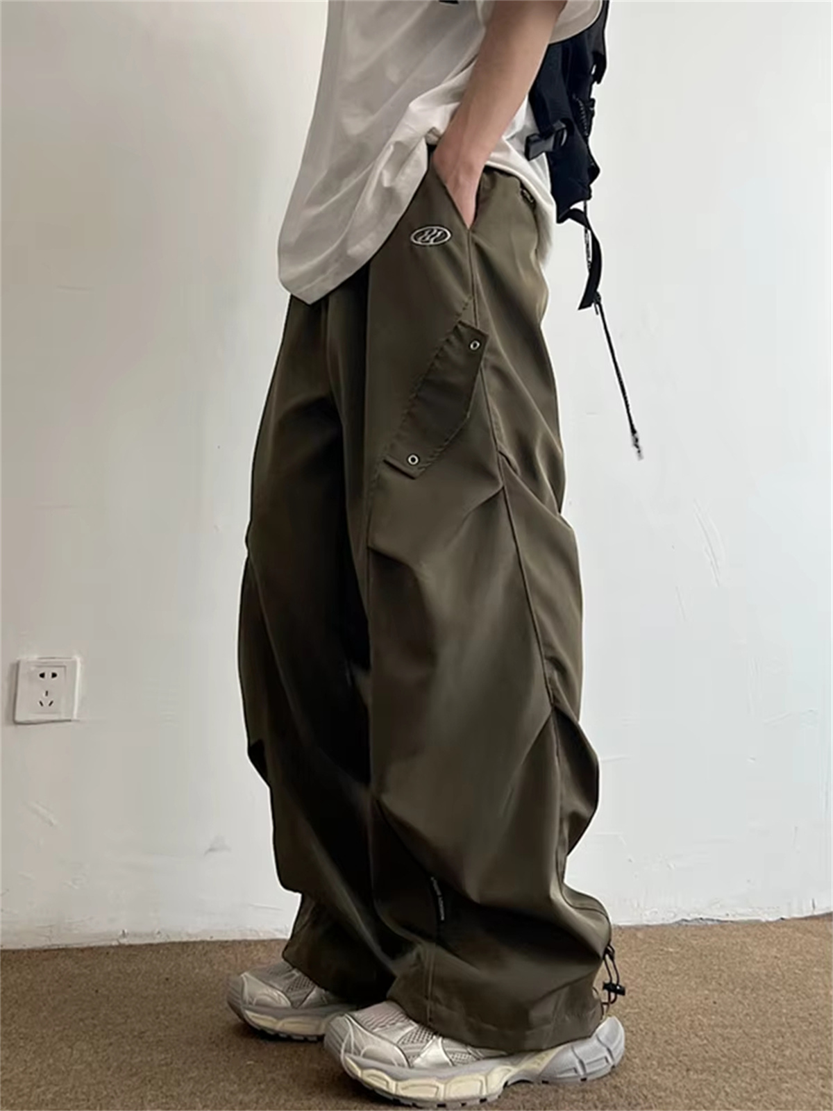 Celana Kargo Parasut Techwear  - Street Fashion In Korea ulasan dan harga