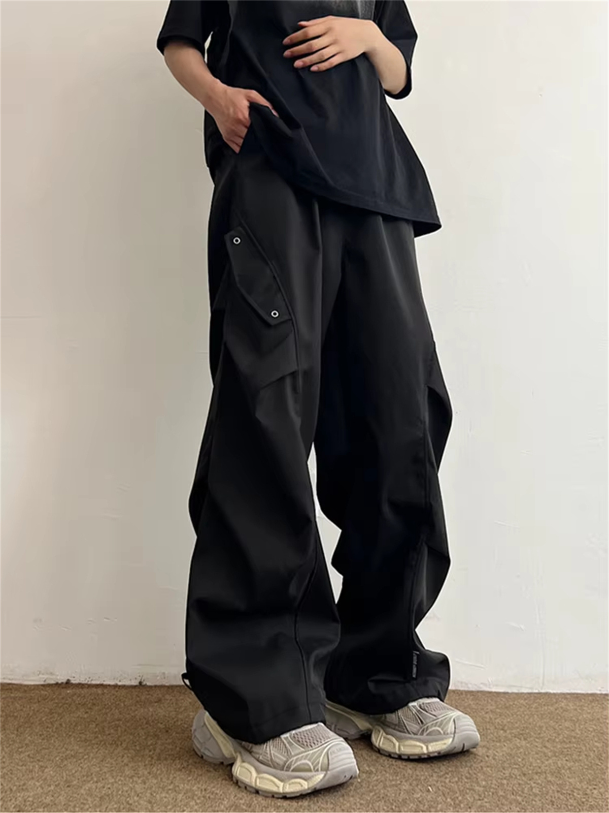 Celana Kargo Parasut Techwear  - Street Fashion In Korea ulasan dan harga