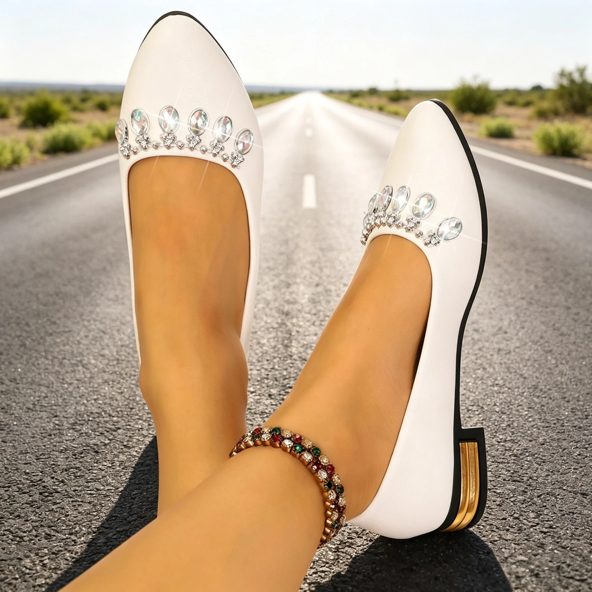Sepatu Balet Wanita Model Poin - Street Fashion Shoes ulasan dan harga