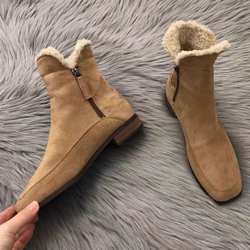 Sepatu Bot Ankle Bulu Baru 202 - Street Fashion Clothes ulasan dan harga