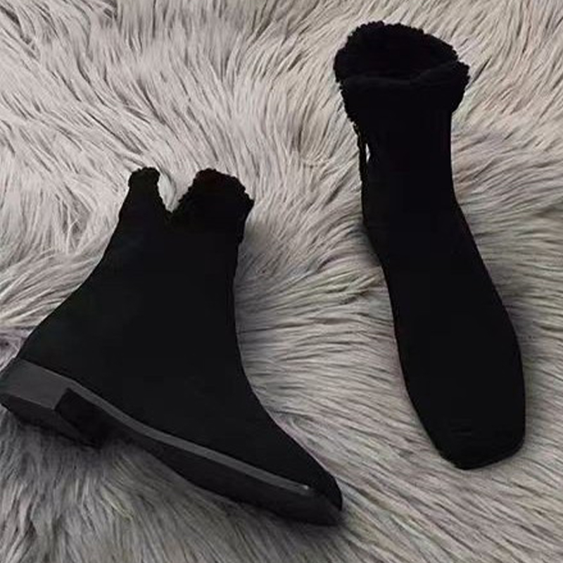 Sepatu Bot Ankle Bulu Baru 202 - Street Fashion Clothes ulasan dan harga