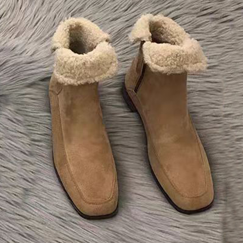 Sepatu Bot Ankle Bulu Baru 202 - Street Fashion Clothes ulasan dan harga