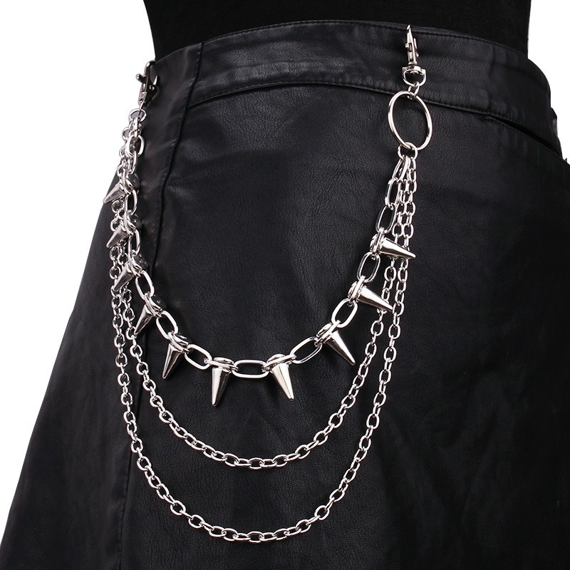 Rantai Pinggang Celana Hip Hop - Street Fashion Jeans Women ulasan dan harga
