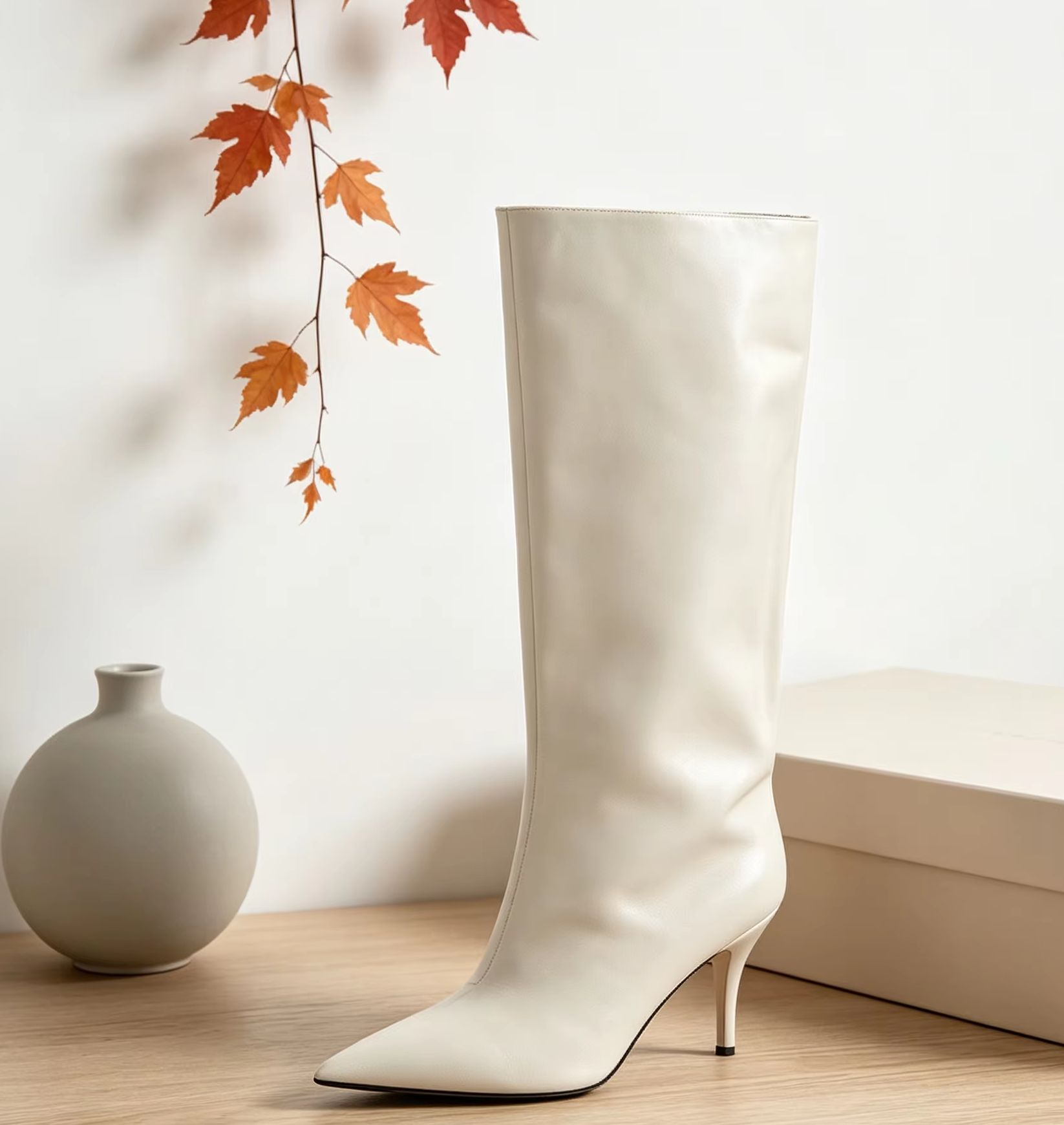 Sepatu Boot Tinggi Selutut Mod - Street Fashion Ladies ulasan dan harga