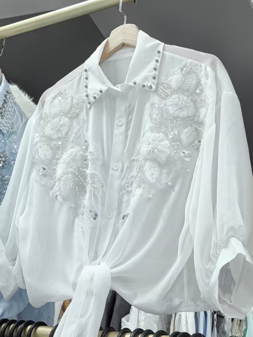 Kemeja Blus Tabir Surya Musim  - Street Fashion In Korea ulasan dan harga