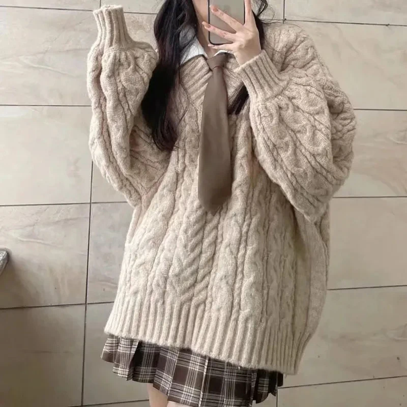 Fanan Sweater kebesaran wanita - Street Fashion In Korea ulasan dan harga