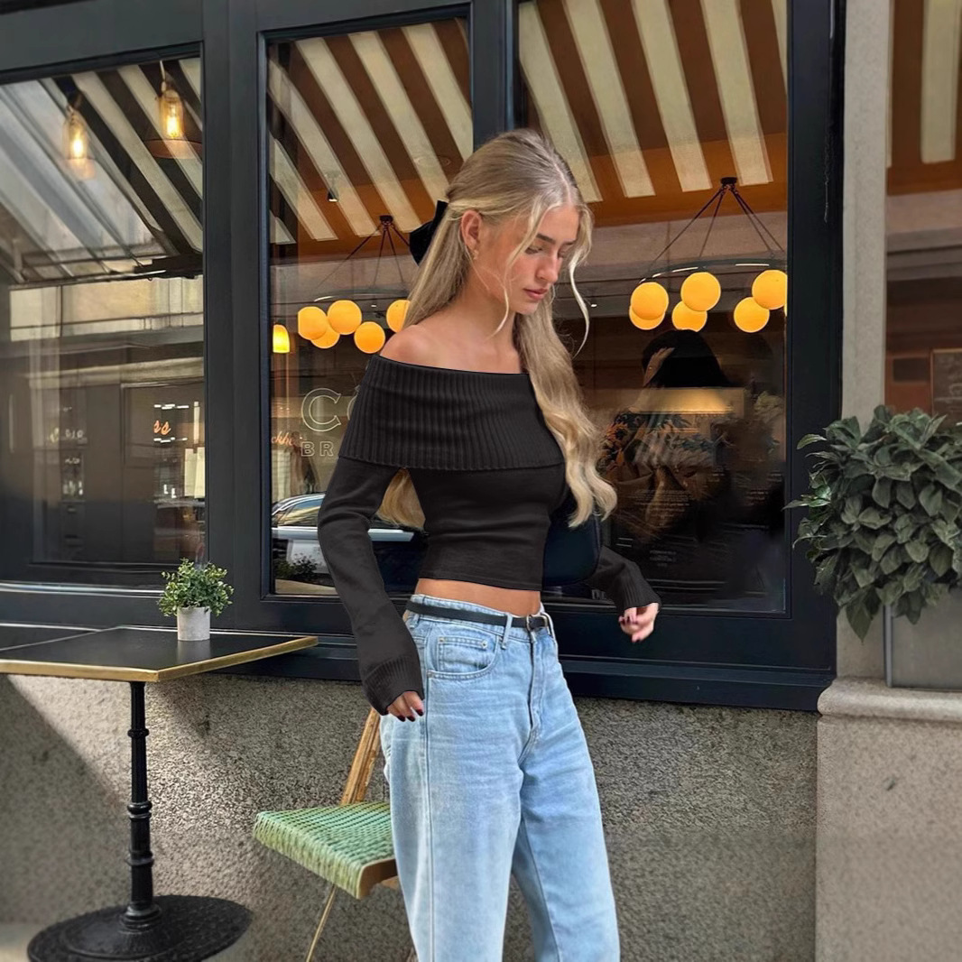 Atasan Wanita Model Off Should - Street Fashion Y2K ulasan dan harga