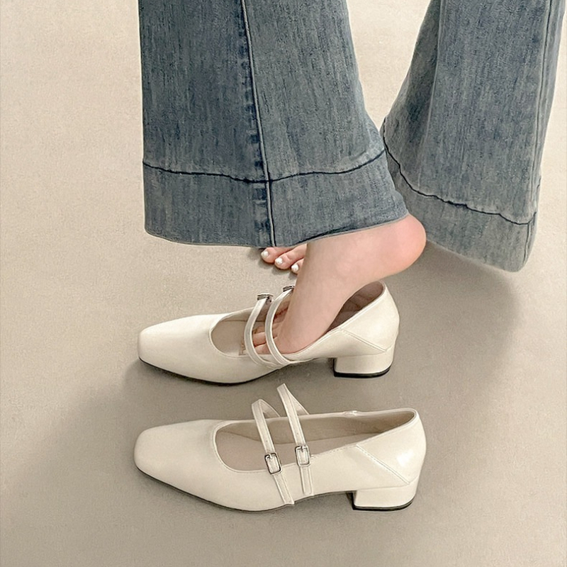 Sepatu Mary Jane Wanita Hak Re - Street Fashion Shoes ulasan dan harga