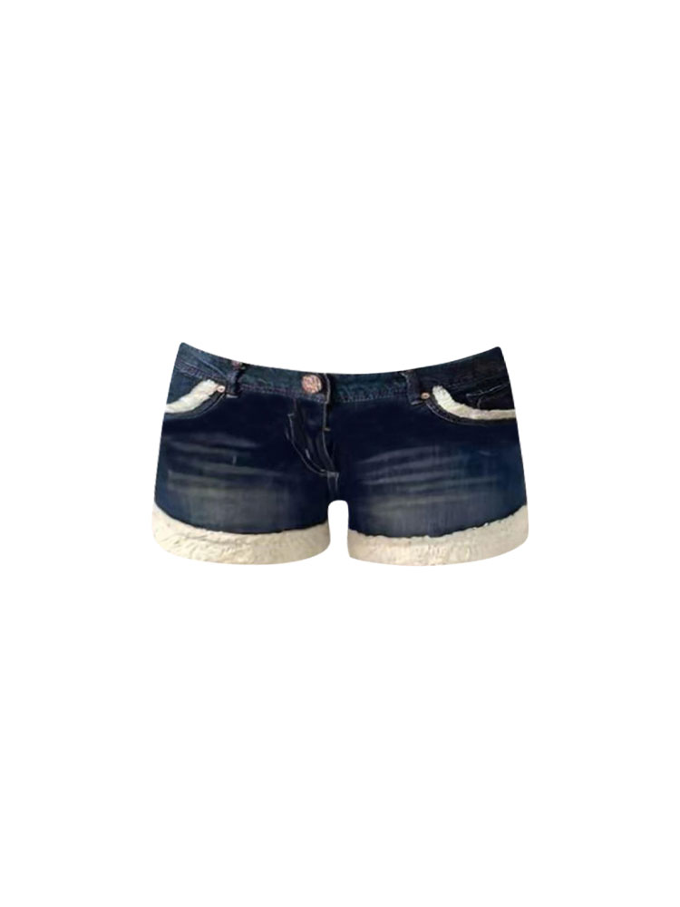 Celana Pendek Denim Bootcut Pi - Girl Fashion Street ulasan dan harga