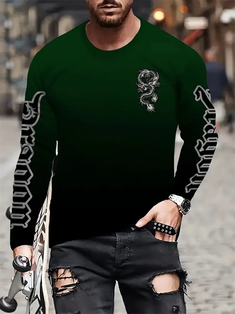 Kaos Lengan Panjang Pria Longt - Street Fashion Tshirt ulasan dan harga