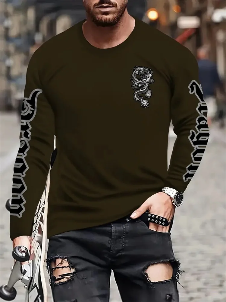 Kaos Lengan Panjang Pria Longt - Street Fashion Tshirt ulasan dan harga