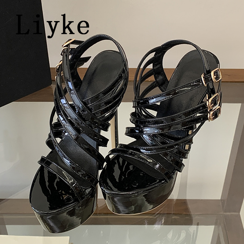 Liyke Sandal Hak Tinggi Super  - Street Fashion Ladies ulasan dan harga