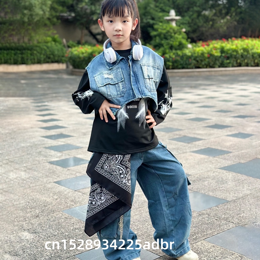 Pakaian Hip Hop Anak Jaket Rom - Street Fashion Jeans Women ulasan dan harga