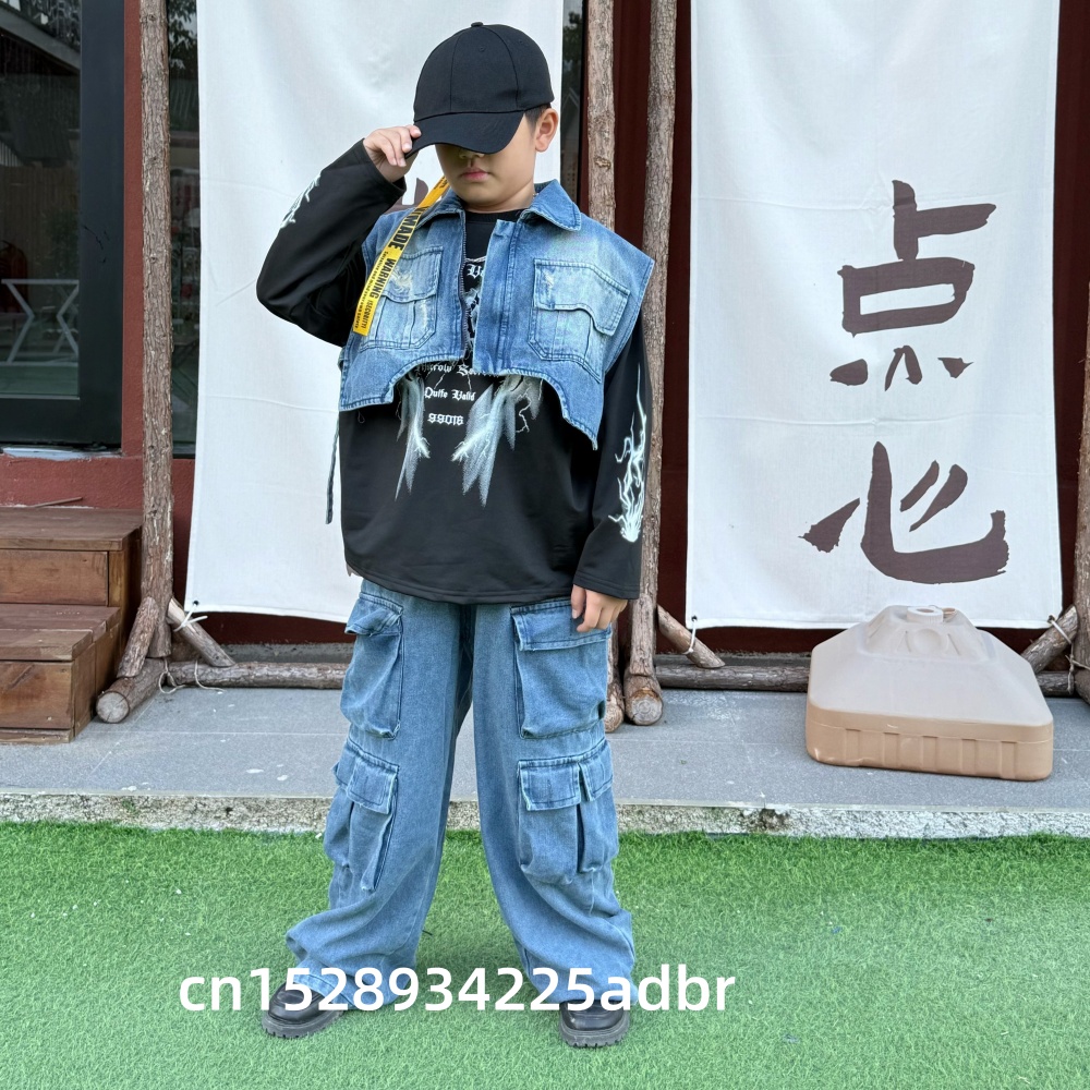 Pakaian Hip Hop Anak Jaket Rom - Street Fashion Jeans Women ulasan dan harga