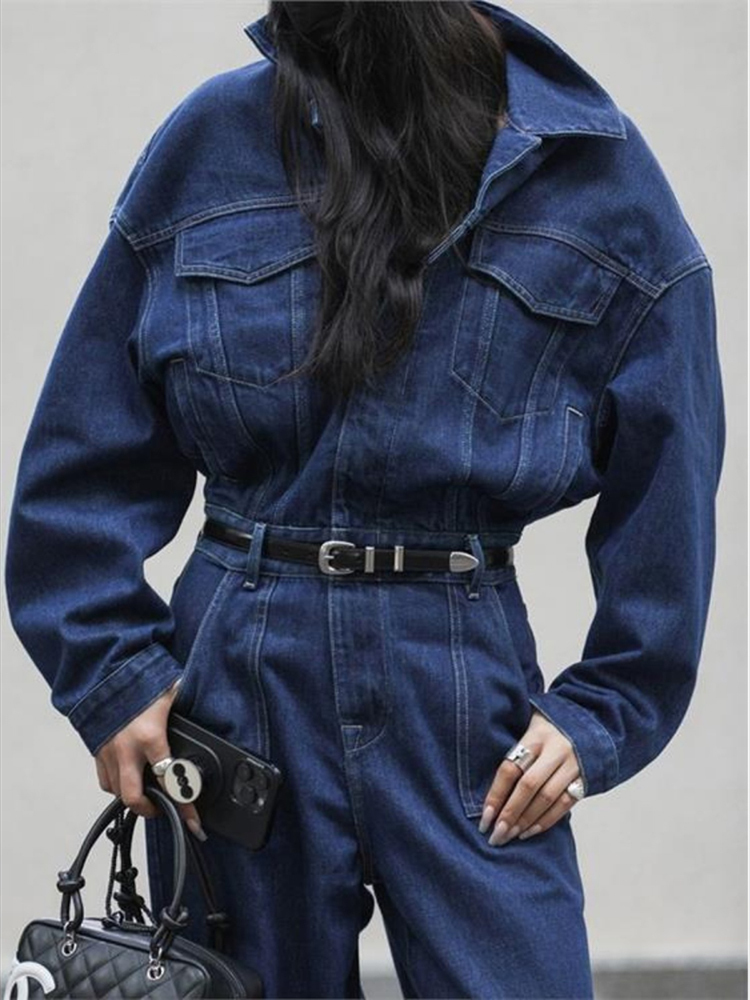 Jumpsuit Jeans Denim Jalanan u - Street Fashion Jeans Women ulasan dan harga
